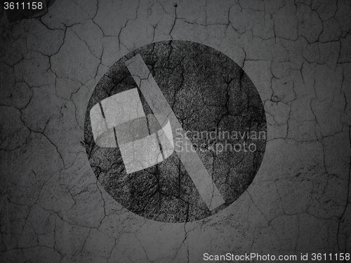 Image of Medicine concept: Pill on grunge wall background