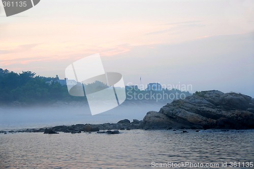 Image of Rocky misty coast