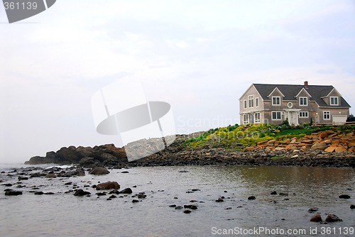 Image of House on ocean shore