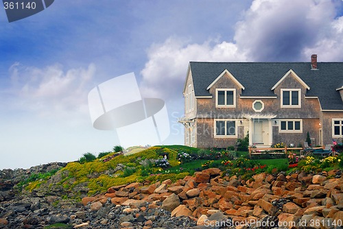 Image of House on ocean shore