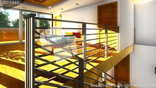 Image of Modern staircase - interior