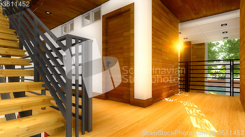 Image of Modern staircase - interior