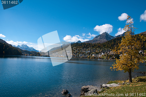 Image of 
Overview of Lake St. Moritz, Switzerland