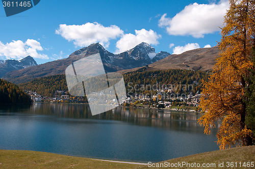 Image of 
Overview of Lake St. Moritz, Switzerland