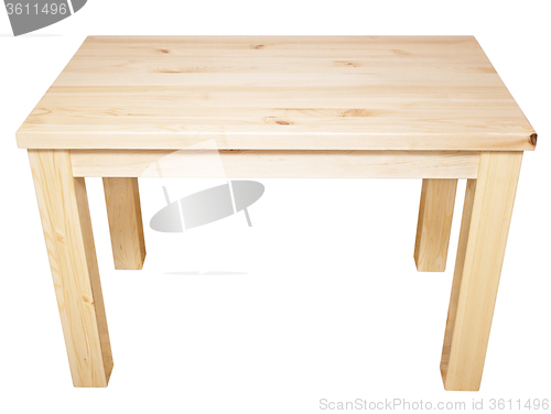 Image of wooden table