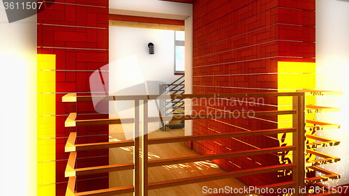 Image of Modern staircase - interior
