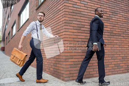 Image of Portrait of multi ethnic business team 