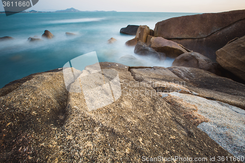 Image of The rocky shore or beach 