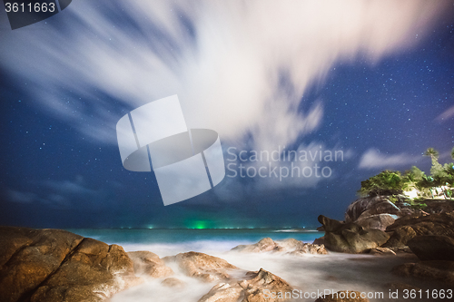 Image of The rocky shore or beach 