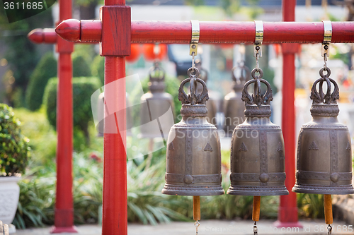 Image of Bells in the temple at Thailand