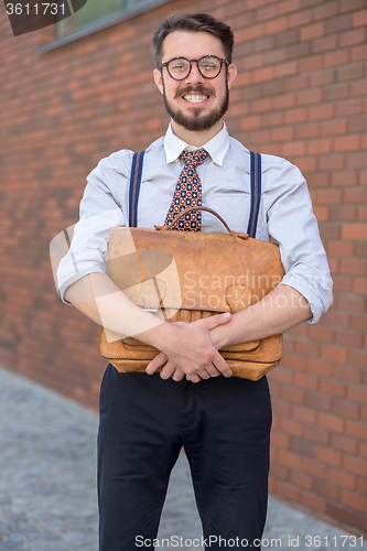 Image of businessman with briefcase 