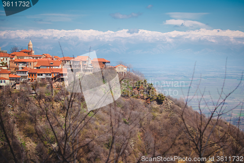 Image of View to Sighnaghi old town in Georgia