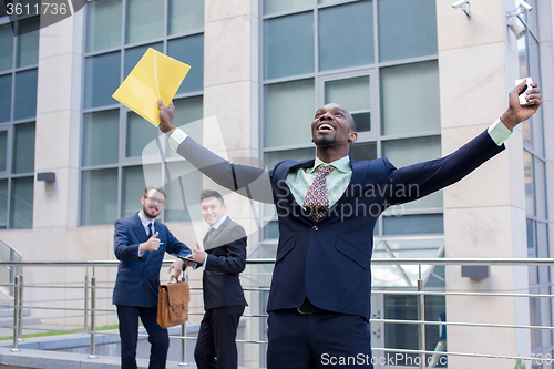 Image of Portrait of multi ethnic  business team 