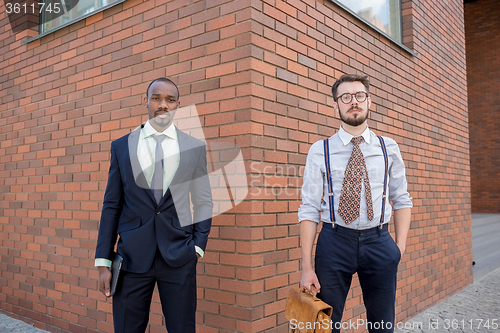 Image of Portrait of multi ethnic business team 