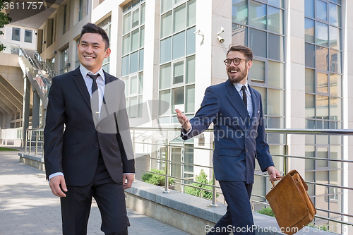 Image of Portrait of multi ethnic business team 