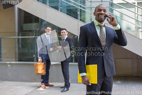 Image of Portrait of multi ethnic  business team 