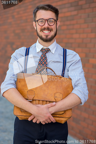 Image of businessman with briefcase 