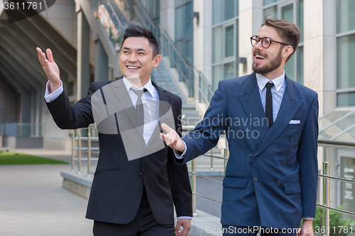 Image of Portrait of multi ethnic business team 