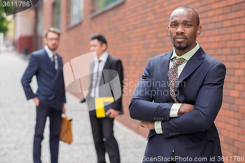 Image of Portrait of multi ethnic  business team 