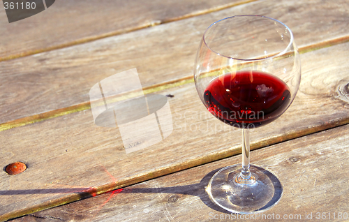 Image of Glass of red wine