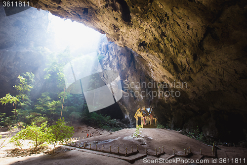 Image of Phraya Nakhon Cave is the most popular pavilion at Prachuap, Thailand.