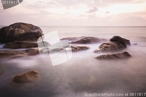 Image of The rocky shore or beach 