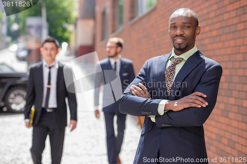 Image of Portrait of multi ethnic  business team 