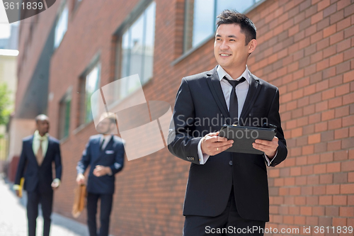 Image of Portrait of multi ethnic  business team 