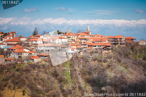 Image of View to Sighnaghi old town in Georgia