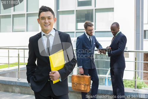 Image of Portrait of multi ethnic  business team 