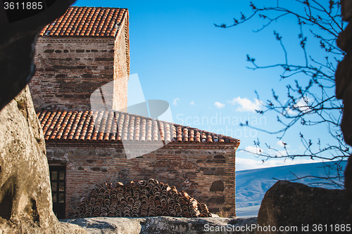 Image of Ancient Orthodox Church in antique cave city Uplistsikhe, Georgia