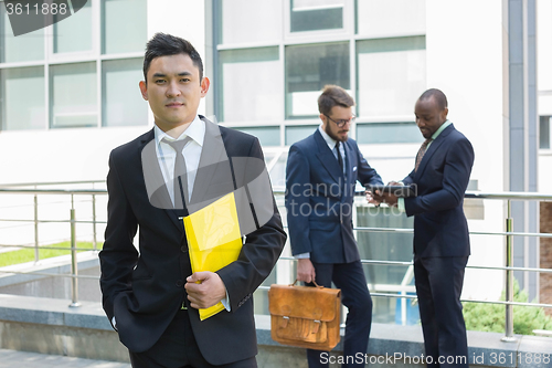 Image of Portrait of multi ethnic  business team 