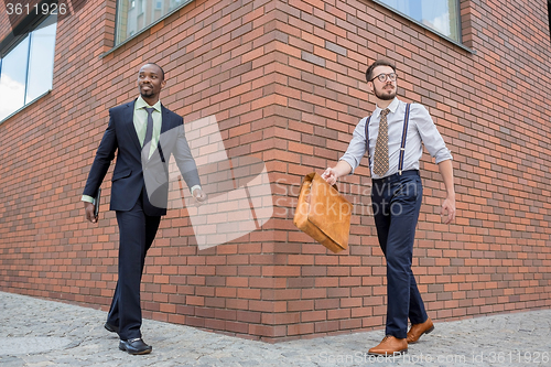 Image of Portrait of multi ethnic business team 