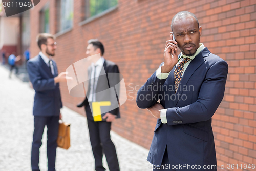 Image of Portrait of multi ethnic  business team 