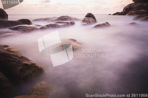 Image of The rocky shore or beach 
