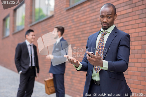 Image of Portrait of multi ethnic  business team 