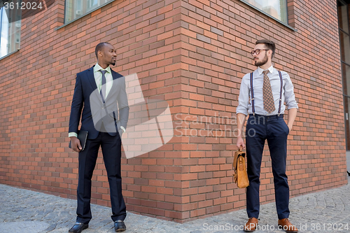 Image of Portrait of multi ethnic business team 