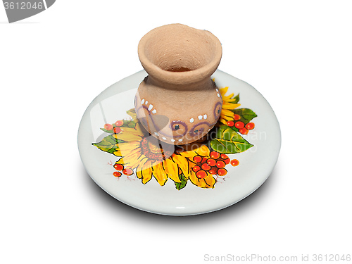 Image of saucer and jug