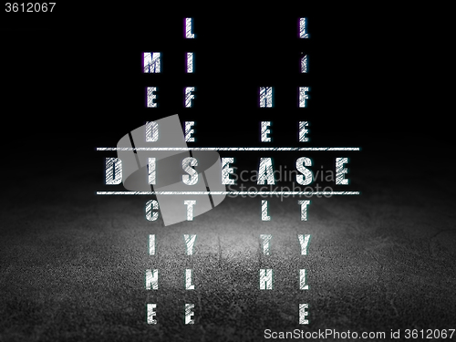 Image of Medicine concept: Disease in Crossword Puzzle