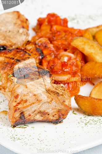 Image of Grilled kebab pork meat