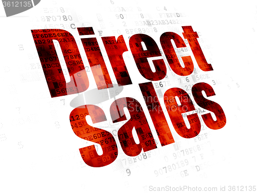 Image of Advertising concept: Direct Sales on Digital background