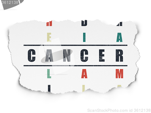 Image of Health concept: Cancer in Crossword Puzzle