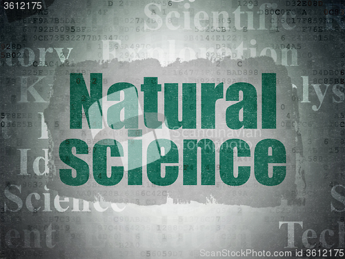 Image of Science concept: Natural Science on Digital Paper background