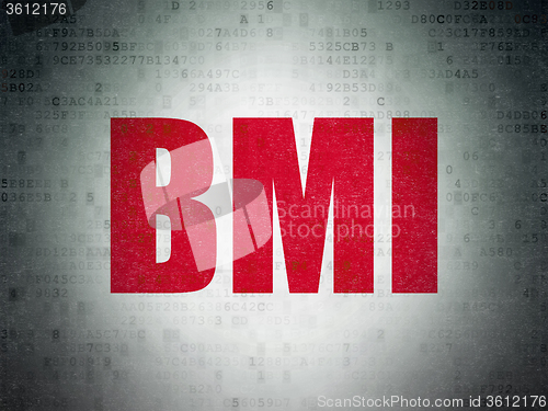 Image of Healthcare concept: BMI on Digital Paper background