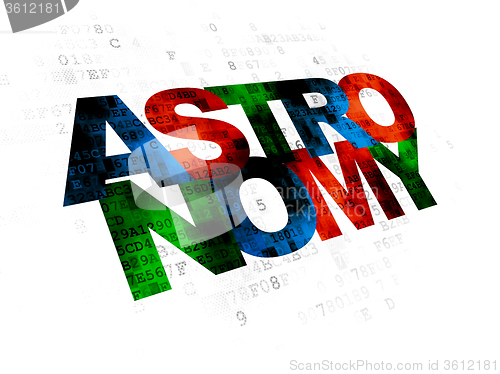 Image of Science concept: Astronomy on Digital background