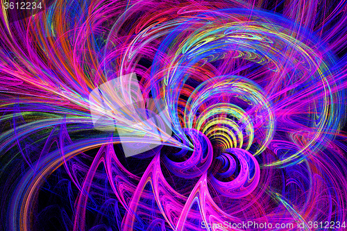 Image of Fractal image \"Bright neon light.\"