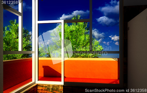 Image of Modern office on sunny day