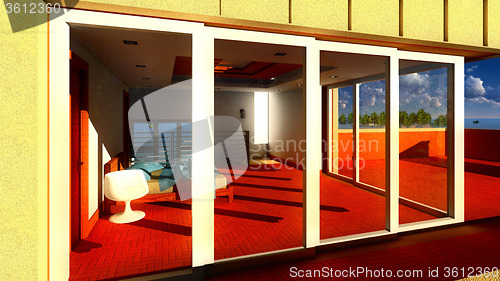 Image of Modern office on sunny day