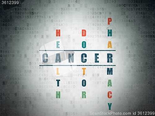 Image of Healthcare concept: Cancer in Crossword Puzzle