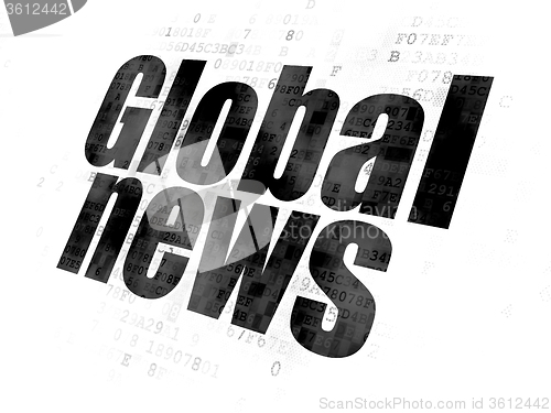 Image of News concept: Global News on Digital background